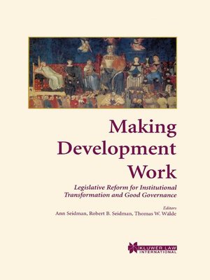 cover image of Making Development Work